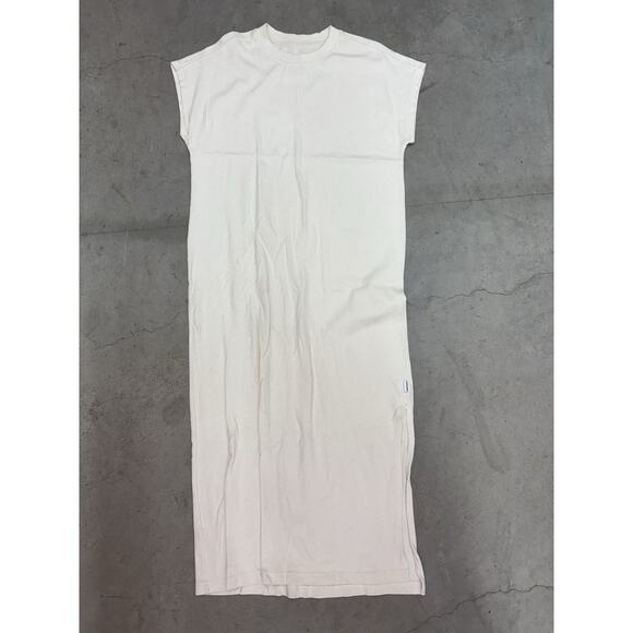 Le Bon Shoppe Au Naturel Knit Dress S Unbleached Undyed Minimalist - Picture 1 of 9